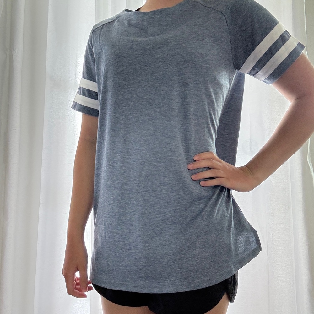 Women's Heather Blue Athletic Tee